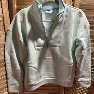 Vineyard Vines Light Green Half-Zip Sweatshirt